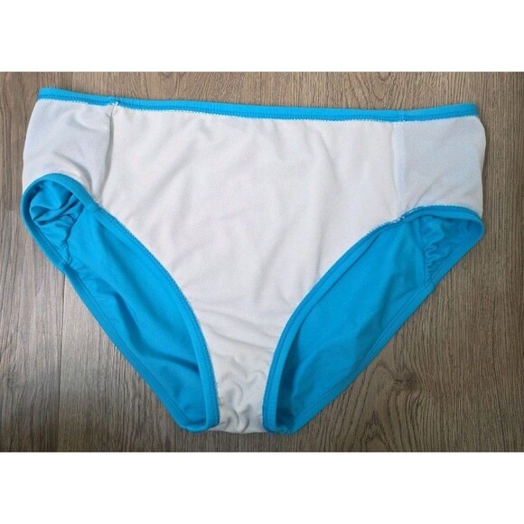 Ocean Avenue Swimwear Tankini Top and Bikini Bottom Set Blue Geometric Size L - Picture 7 of 12